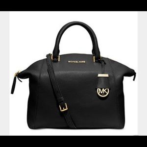 Black leather Michael Kors crossbody bag